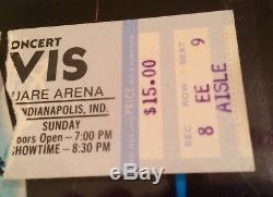 RARE Elvis Presley June 26 1977 last Concert Ticket Stub Market Square Arena