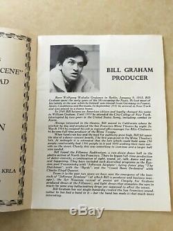 RARE FILLMORE CONCERT PROGRAM GRATEFUL DEAD & TICKET STUB Graham FREE SHIP