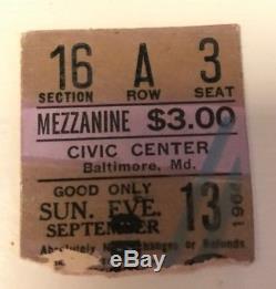 RARE The Beatles Baltimore CONCERT TICKET STUB 1964 Undocumented Variant