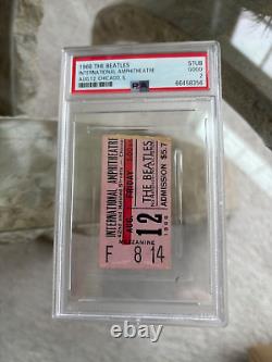 RARE VINTAGE 1966 BEATLES CHICAGO CONCERT TICKET STUB PSA 2 Holy Grail