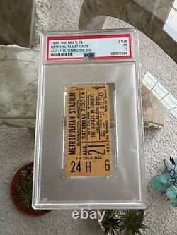 RARE VINTAGE BEATLES 1965 MINNEAPOLIS CONCERT TICKET STUB PSA POP 1 of 1