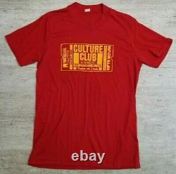 RARE Vintage 1983 CULTURE CLUB in Concert Ticket Stub Red T Shirt S/M B4