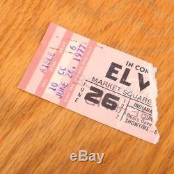 RAREST Elvis Presley June 26th 1977 LAST Concert Ticket Stub Market Square Arena