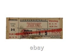 REAR 1973 DIANA ROSS Original Concert Ticket Stub
