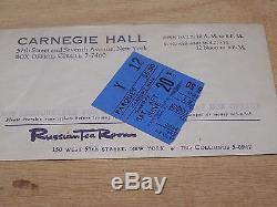 Rolling Stones 1964 Nyc Concert Ticket Stub & Program