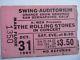 Rolling Stones 1964 Original Concert Ticket Stub Fresno, Ca Vg++