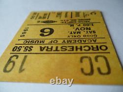 ROLLING STONES 1965 Original CONCERT TICKET STUB Academy of Music, NYC EX