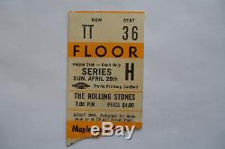ROLLING STONES 1965 Original CONCERT TICKET STUB Toronto, CANADA EX(+)