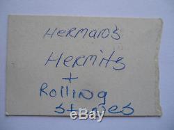 ROLLING STONES 1965 Original CONCERT TICKET STUB with HERMAN'S HERMITS EX