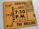 Rolling Stones 1966 Original Concert Ticket Stub Asbury Park Ex