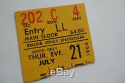 ROLLING STONES 1966 Original CONCERT TICKET STUB Portland EX