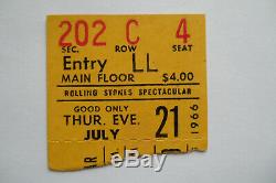 ROLLING STONES 1966 Original CONCERT TICKET STUB Portland EX