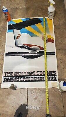 ROLLING STONES 1972 Exile Concert Tour Poster with ticket stub