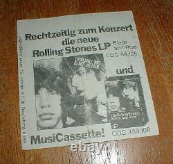 ROLLING STONES 1976 Frankfurt, Germany CONCERT TICKET STUB embossed