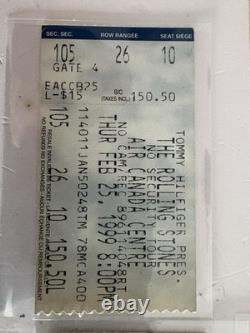 ROLLING STONES- Lot of 19 Vintage Concert Ticket Stubs 1989-2002