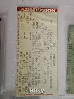 ROLLING STONES- Lot of 19 Vintage Concert Ticket Stubs 1989-2002