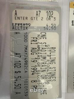 ROLLING STONES- Lot of 19 Vintage Concert Ticket Stubs 1989-2002