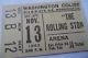 Rolling Stones Original 1965 Concert Ticket Stub