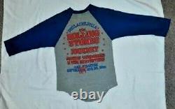 ROLLING STONES Tshirt 1981 TOUR PHILADELPHIA Ticket Stub ROCK CONCERT Openig Nit