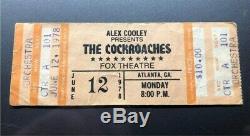 ROLLING STONES UNUSED Concert Ticket Stub June 12, 1978 COCKROACHES FOX ATLANTA
