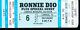 Ronnie Dio Lubbock Municipal Concert Ticket Stub Megadeth Savatage Tx Feb 6 1988