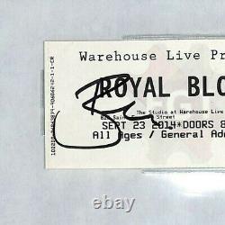 ROYAL BLOOD Mike Kerr & Ben Thatcher Signed 2014 Concert Ticket Stub BAS SLABBED