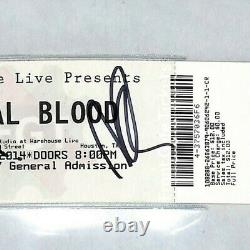 ROYAL BLOOD Mike Kerr & Ben Thatcher Signed 2014 Concert Ticket Stub BAS SLABBED