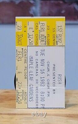 RUSH 1982 Maple Leaf Gardens Toronto Original Vintage Concert Ticket Stub