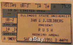 RUSH Concert Ticket Stub 1991 ISU