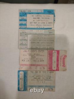 RUSH Concert Ticket Stubs Lot of 4. 1990,1992 Ca. &Nv