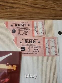 RUSH lot of original 1979 ticket stubs from Michigan shows + Concert photos
