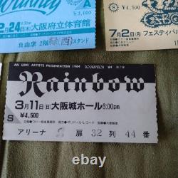 Rainbow Deep Purple Journey Ozzy Def Leppard Japan Concert Ticket Stubs 1983-85