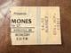 Ramones Rare Concert Ticket Stub Minneapolis, Mn 11/28/1979