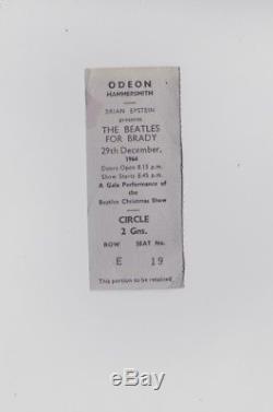 Rare 1964 Beatles Concert Ticket Stub