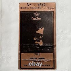 Rare 1971 ELTON JOHN Concert Ticket Stub At Las Vegss Convention CenterSept. 15