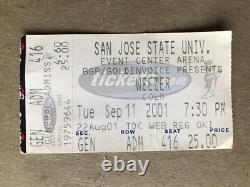 Rare 9/11 Weezer Concert Ticket. Sept 11, 2011