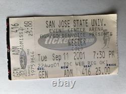 Rare 9/11 Weezer Concert Ticket. Sept 11, 2011