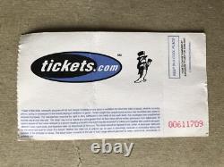 Rare 9/11 Weezer Concert Ticket. Sept 11, 2011