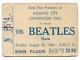 Rare August 1964 Beatles Concert Ticket Stub Atlantic City U. S. A
