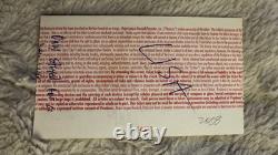 Rare Bon Jovi 2008 Central Park All-Star Concert Ticket Stub MLB NYC