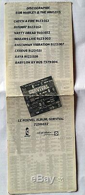 Rare Concert Ticket Stub Bob Marley Paris 3 Juillet 1980