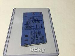 Rare Elvis Concert Ticket Stub April 11, 1972 Roanoke / Elvis On Tour