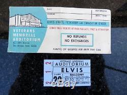 Rare Elvis Concert Ticket Stub and Envelope June 20 1974 Des Moines, Iowa