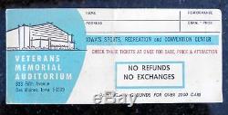 Rare Elvis Concert Ticket Stub and Envelope June 20 1974 Des Moines, Iowa