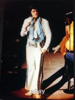 Rare Elvis Presley Blue Concert Scarf Ticket Stub Photo Bloomington Indiana 1974