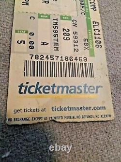 Rare KANYE WEST Concert Ticket Stub Collectible TOUCH THE SKY TOUR 2005 WOW