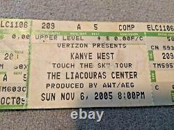 Rare KANYE WEST Concert Ticket Stub Collectible TOUCH THE SKY TOUR 2005 WOW