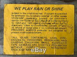 Rare Kiss Concert Ticket Stub 1980 Melbourne Waverley Park