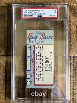 Rare Notorious Big Concert Ticket Stub 1995 Buffalo Ny Aud Psa 5 Pop 1