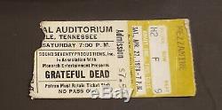 Rare Rare Grateful Dead Concert T-shirt, 1974 & 1978 Nashville Show Ticket Stub